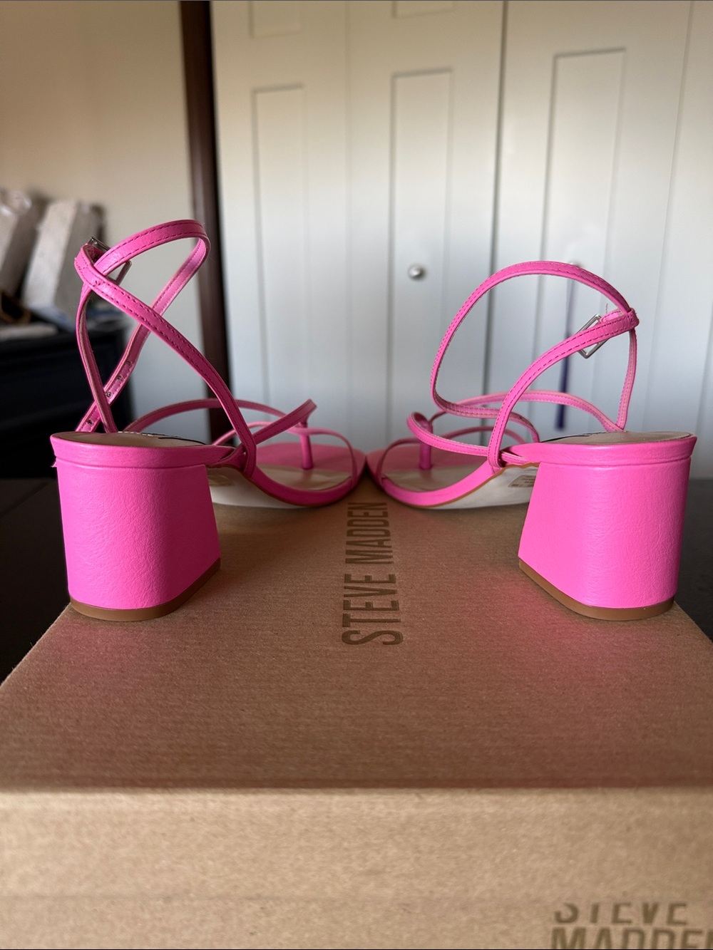 Steve Madden Alaina Strappy Sandal - Pink - Picture 5 of 7